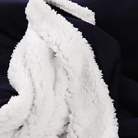 Jersey Blanket With Sherpa Fleece Lining 50in x 60in