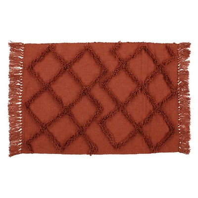 geometric tufted rug 2ft x 3ft