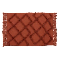 geometric tufted rug 2ft x 3ft