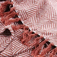 Diamond Cotton Throw Blanket 50in x 60in