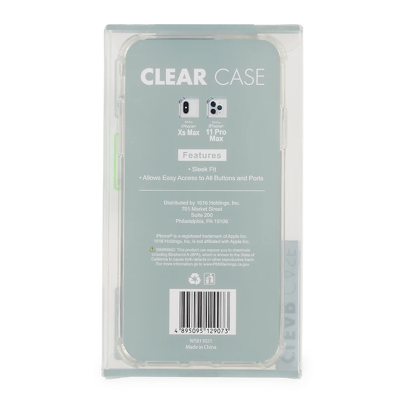 Iphone 11 Pro Max®/Xs Max® Wireless Charging Compatible Phone Case - Clear