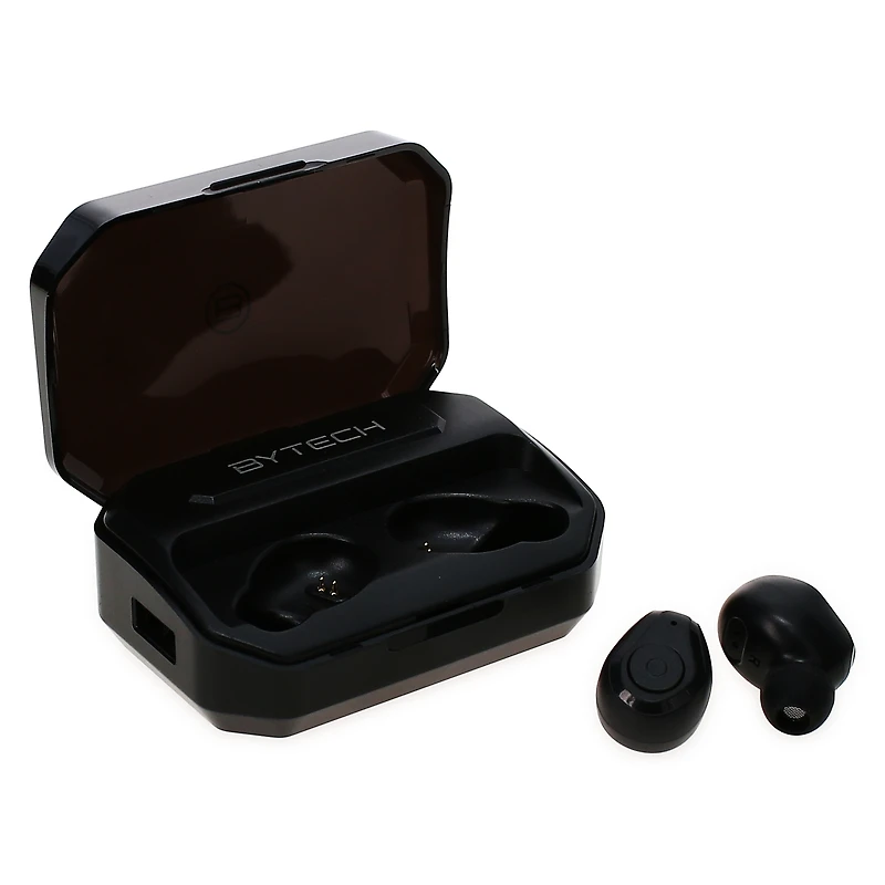 Maximum Bluetooth® Earbuds With Mic + Power Bank Charging Case