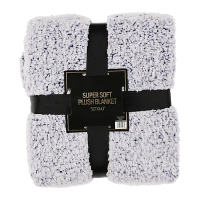 marled super-soft plush sherpa blanket 50in x 60in