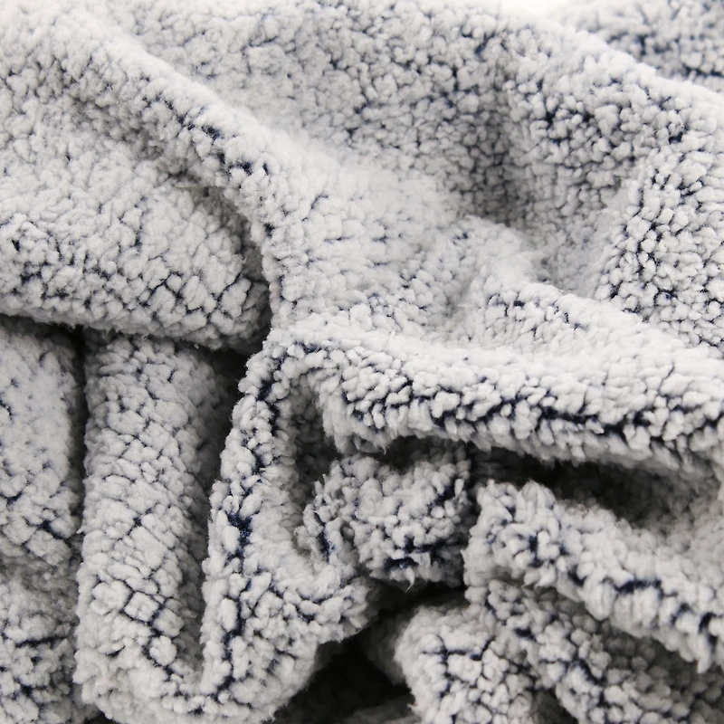 marled super-soft plush sherpa blanket 50in x 60in