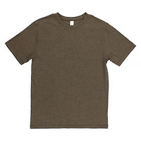 young men's crew neck tee - olive green