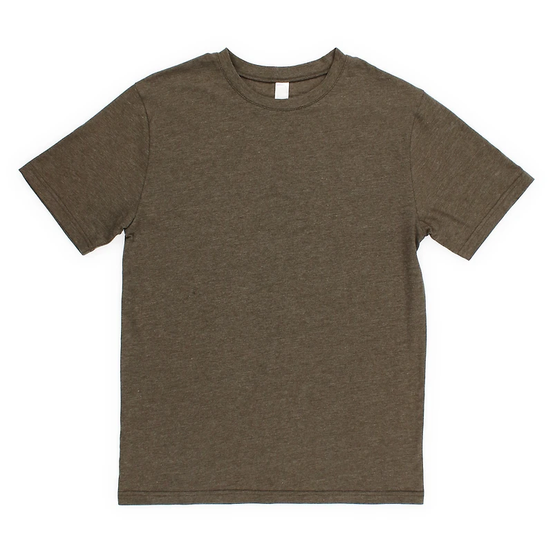 young men's crew neck tee - olive green