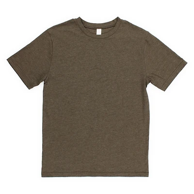 young men's crew neck tee - olive green