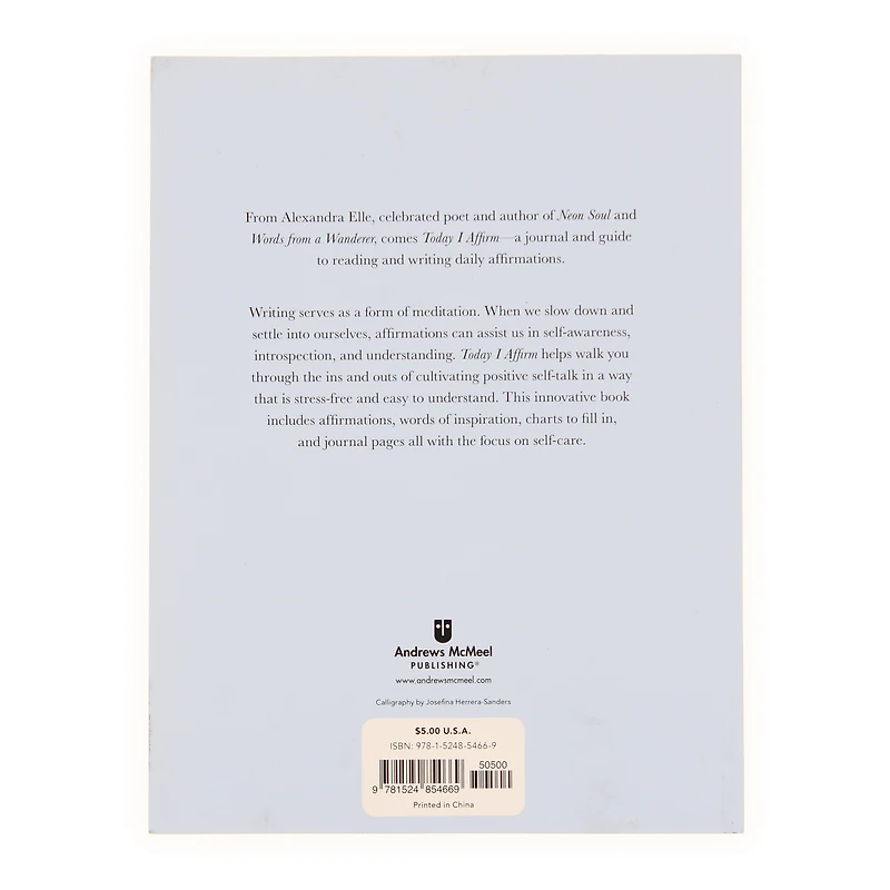 Today I Affirm: A Journal That Nurtures Self-Care By Alexandra Elle