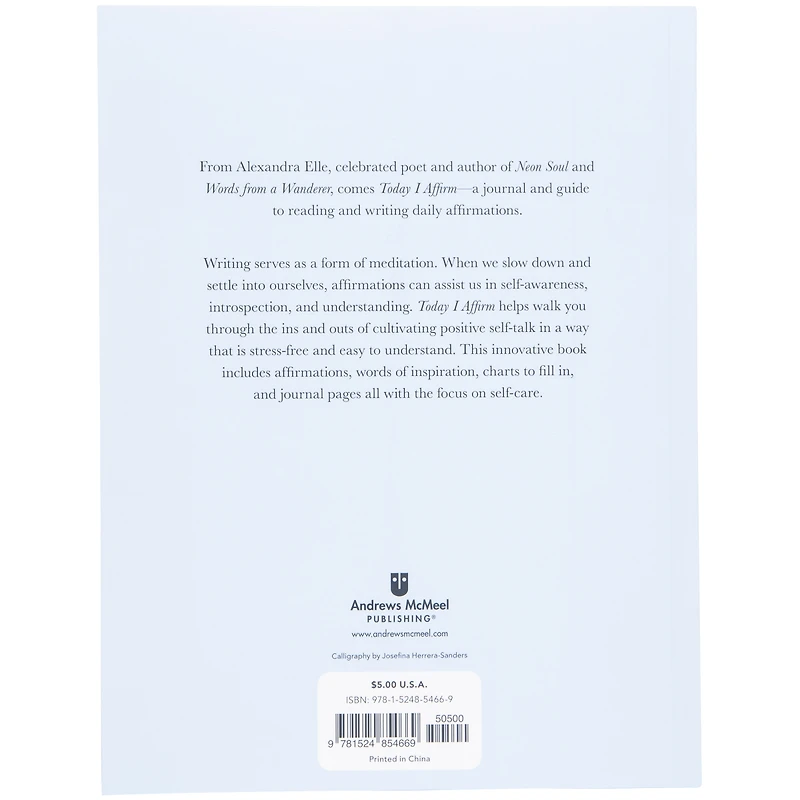 Today I Affirm: A Journal That Nurtures Self-Care By Alexandra Elle