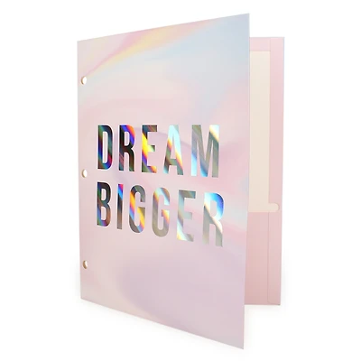 Rainbow Holographic Portfolio Folder