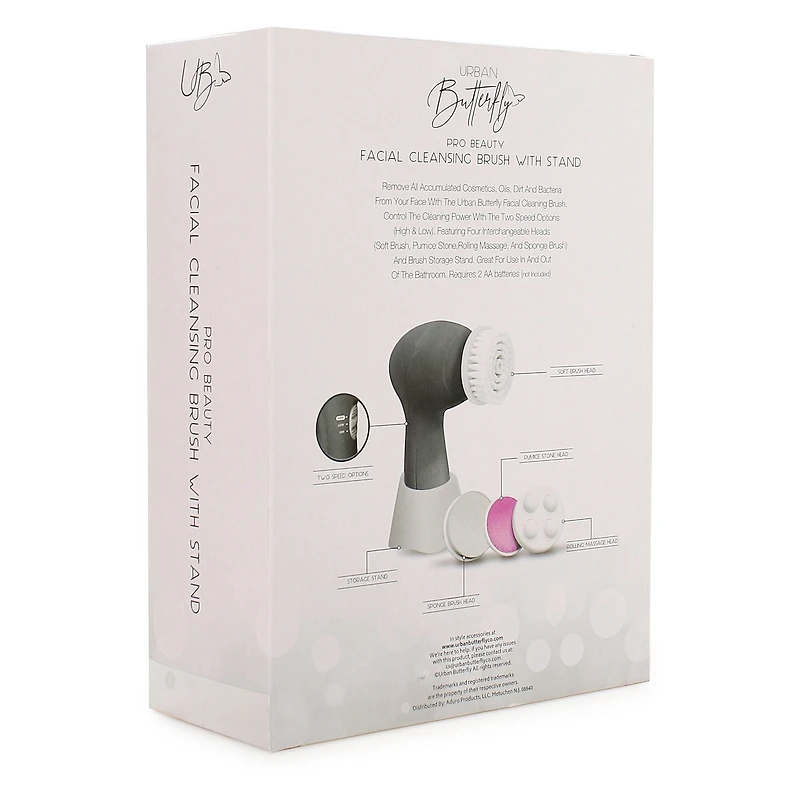 Electric Facial Cleansing Brush With 4 Heads