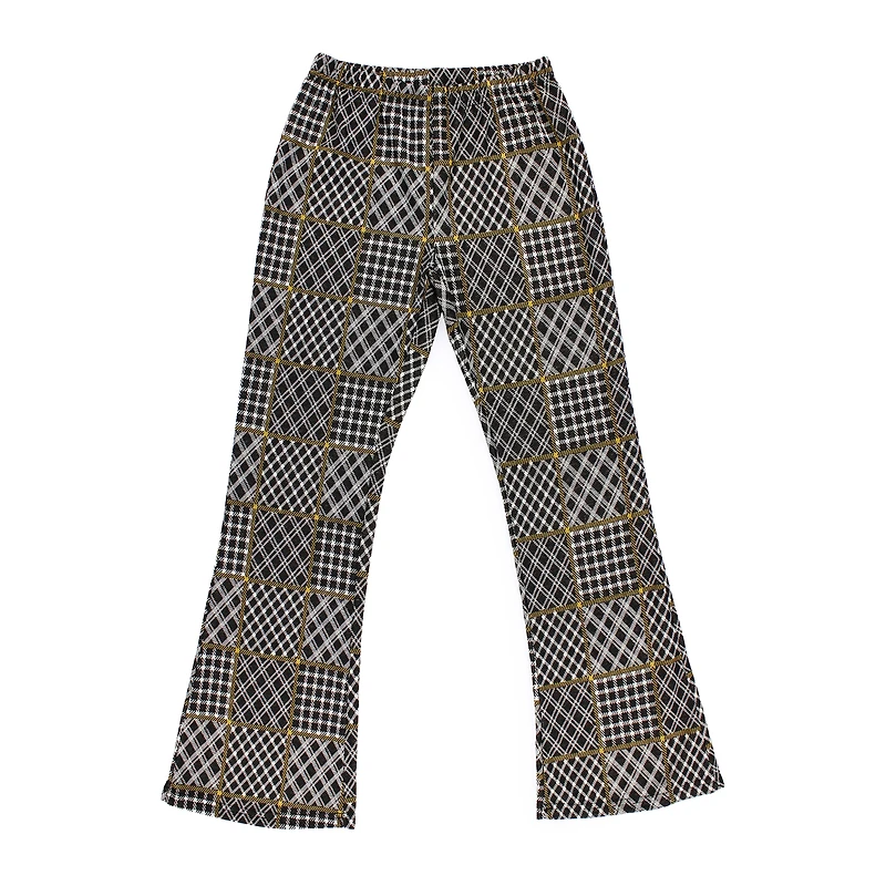 Juniors Kick Flare Pants - Patchwork Plaid