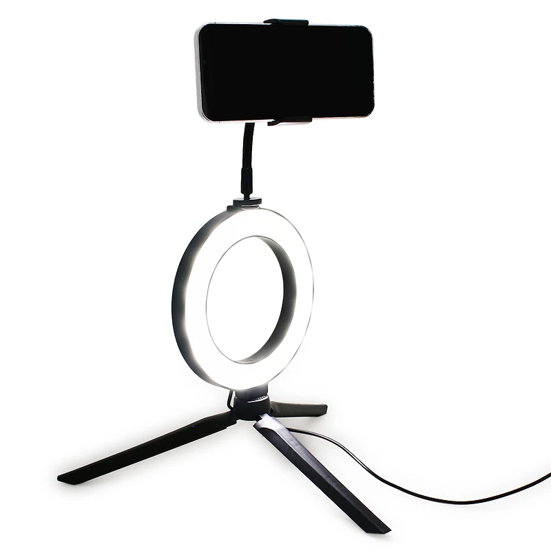 6in Studio Ring Light W/ Phone Holder