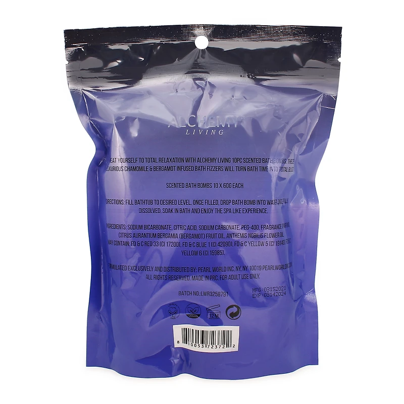 Alchemy Living™ Starry Night Bath Bombs, Chamomile + Bergamot 10-Count