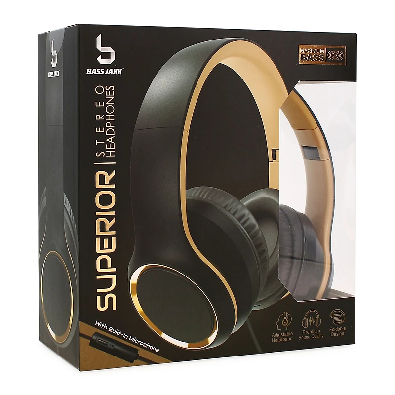 Superior Aux-in Stereo Headphones With Mic