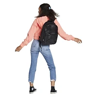 metallic snakeskin backpack 17in