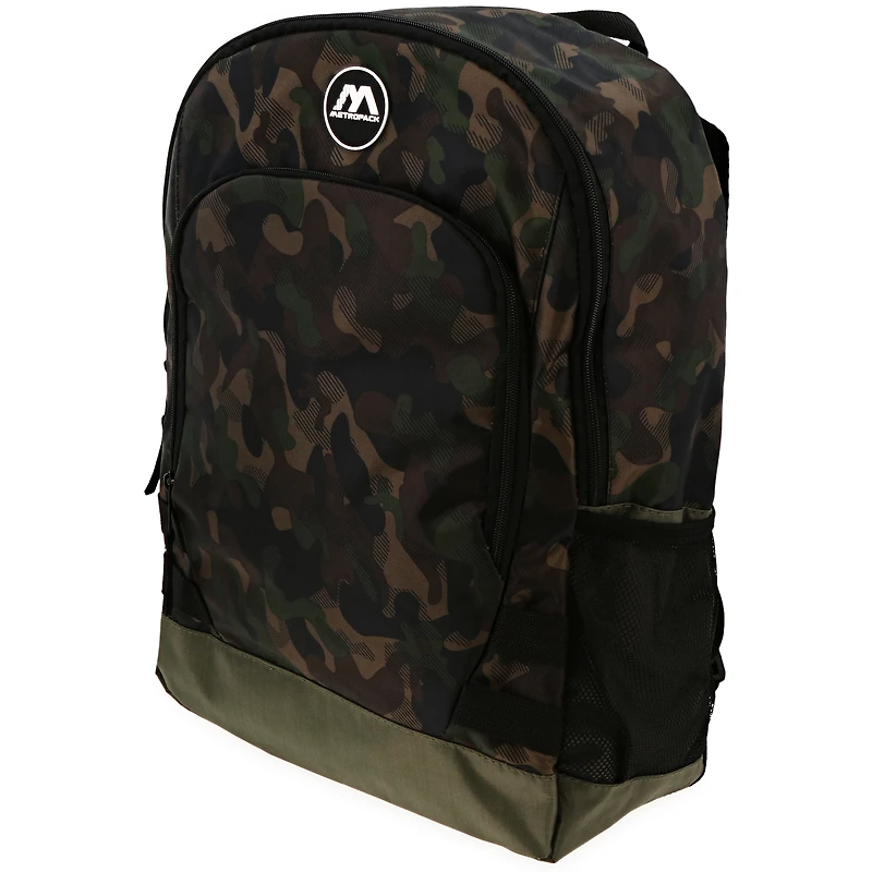 camo print school backpack 16in