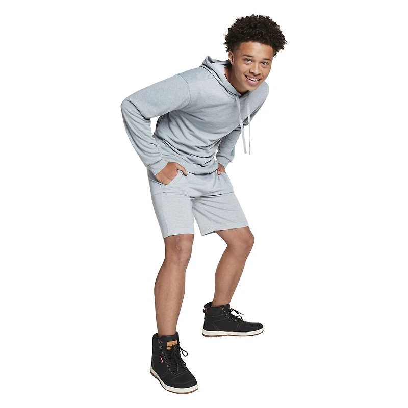 Young Men's French Terry Hoodie - Heather Gray