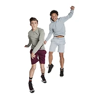 Young Men's French Terry Shorts - Burgundy