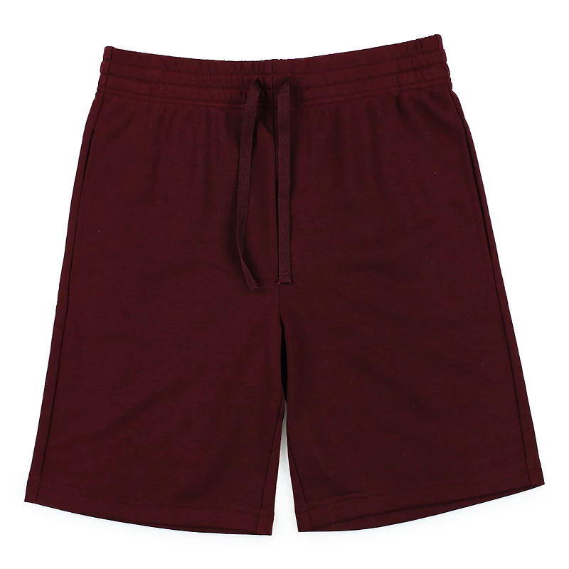 Young Men's French Terry Shorts - Burgundy