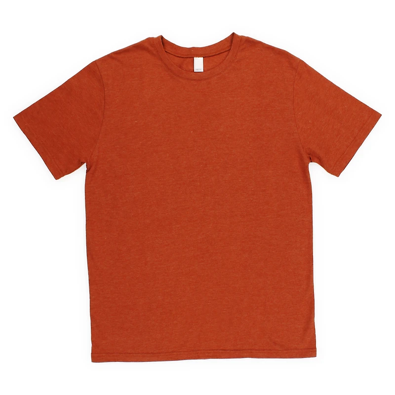 Young Men's Crew Neck Tee - Rust