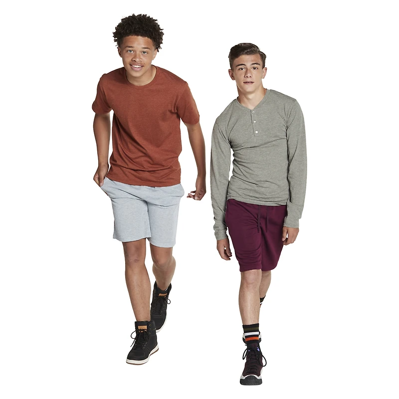 Young Men's Crew Neck Tee - Rust