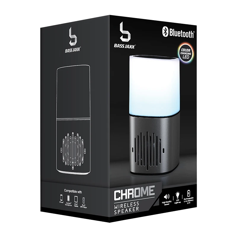 Chrome Led Bluetooth® Speaker