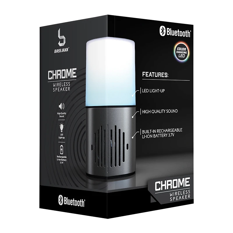 Chrome Led Bluetooth® Speaker