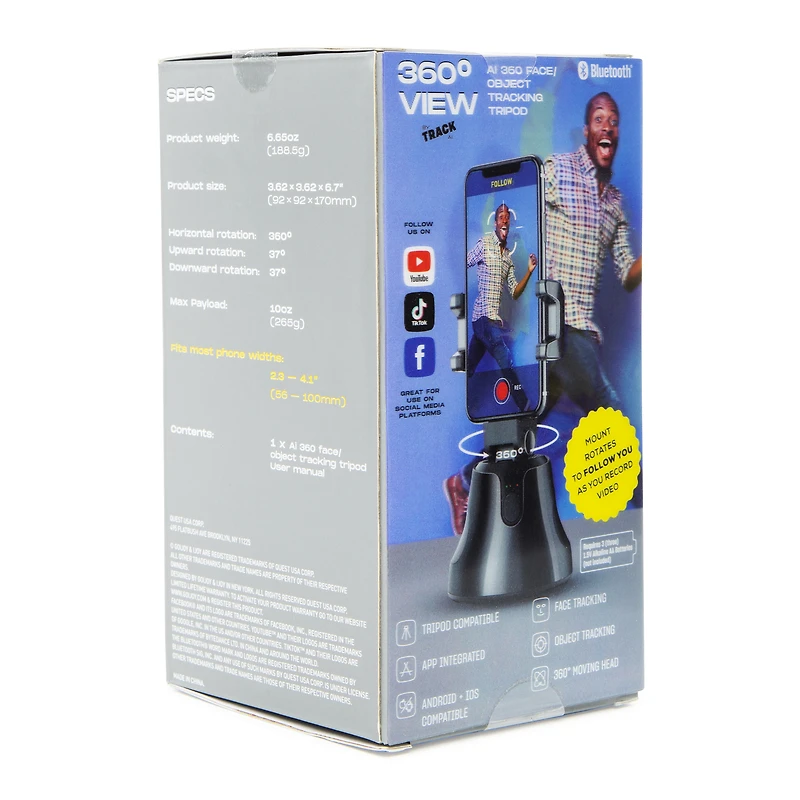 360 motion-tracking phone holder