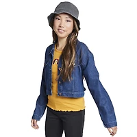 juniors cropped denim jacket