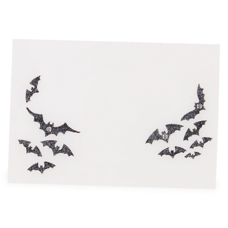 halloween costume glitter face art gems