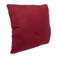 16in jersey throw pillow with sherpa fleece