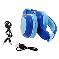 kid-safe 2-in-1 wireless & wired headphones with mic