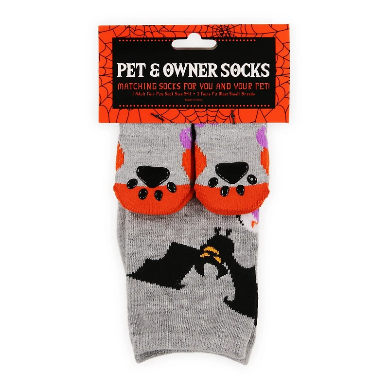 halloween pet & owner socks matching set