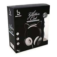 glitter cat shaky headphones with mic