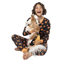 juniors halloween pumpkins pajama top