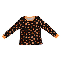 juniors halloween pumpkins pajama top