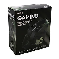 camo gaming headset w/ boom mic
