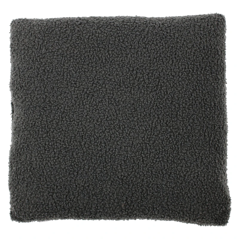 boucle poodle throw pillow 16in