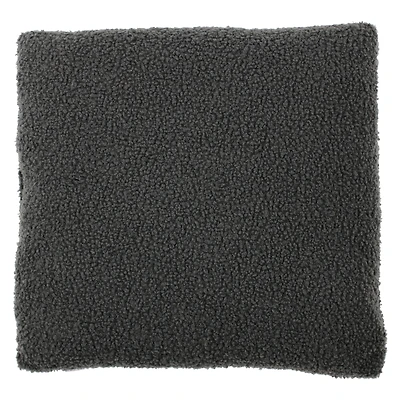 boucle poodle throw pillow 16in