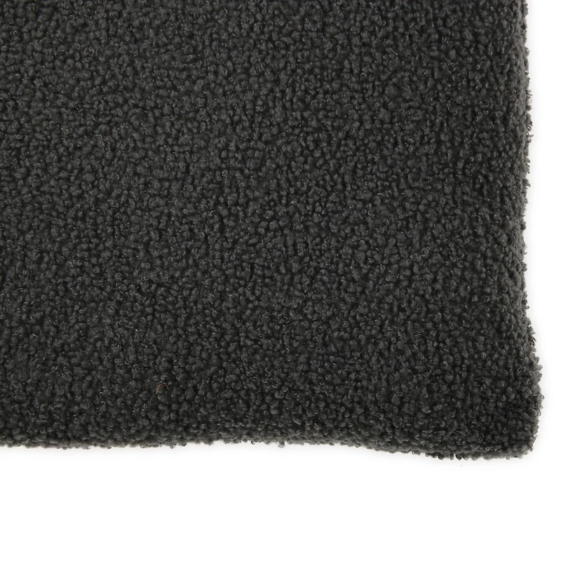 boucle poodle throw pillow 16in