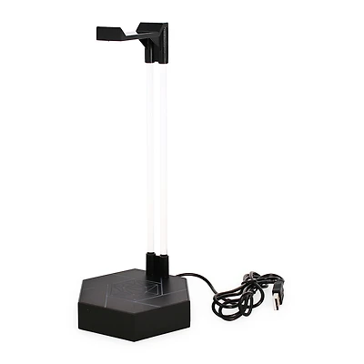 LED color-changing gaming headset stand