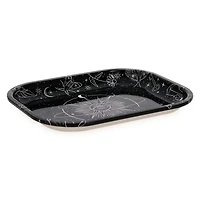 small decorative tray w/ print 7in x 5.5in