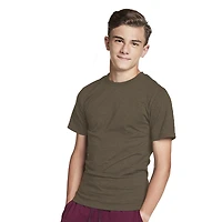 young men's crew neck tee - olive green