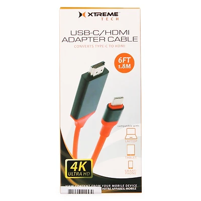 6ft USB-C to hdmi adapter cable
