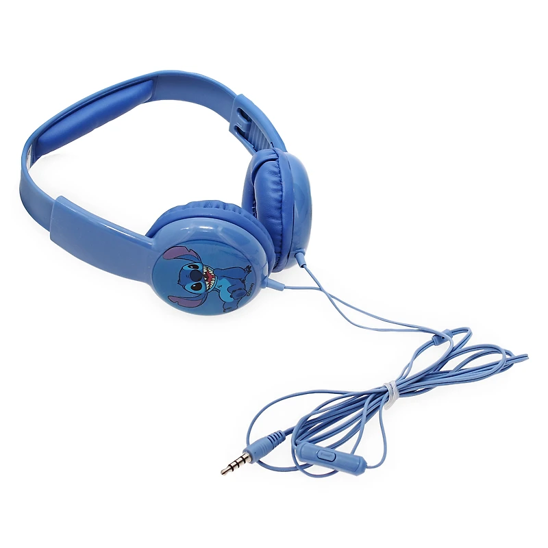 disney stitch kid-safe headphones with mic
