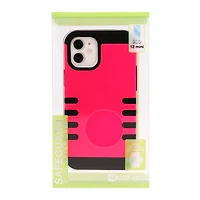 iPhone 12 mini wireless charge compatible pink phone case
