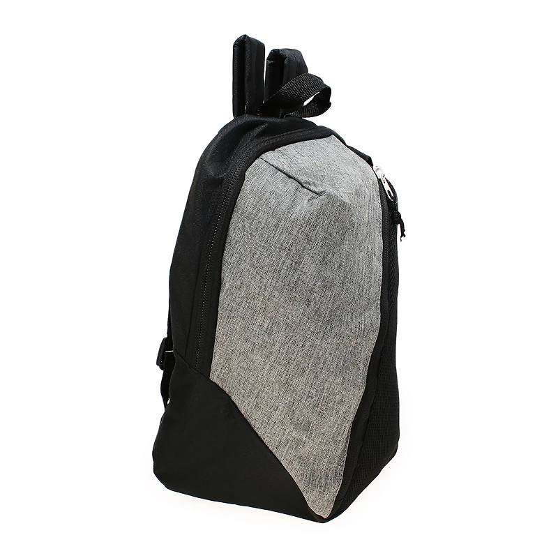 asymmetrical backpack with tablet pocket - gray/black