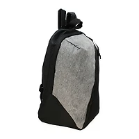 asymmetrical backpack with tablet pocket - gray/black