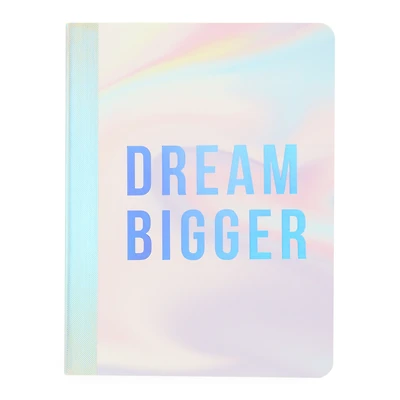 rainbow holographic composition book college ruled